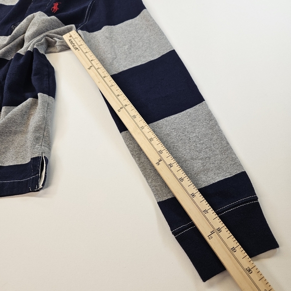Polo Ralph Lauren Rugby Stripe Long Sleeve Men's Preppy Dress Shirt - Picture 6 of 9